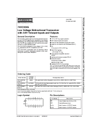 Datasheet 74VCX245 manufacturer Fairchild